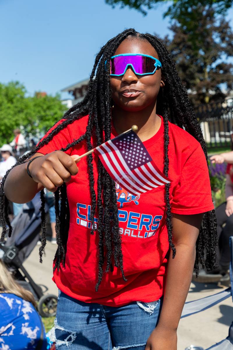 Parade supporter , Batavia Memorial Day Parade