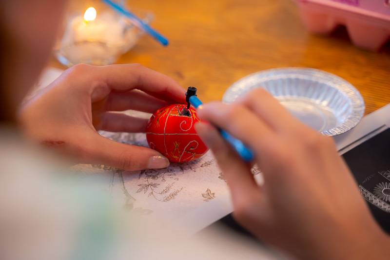 ukrainian egg decorating at GO ART!