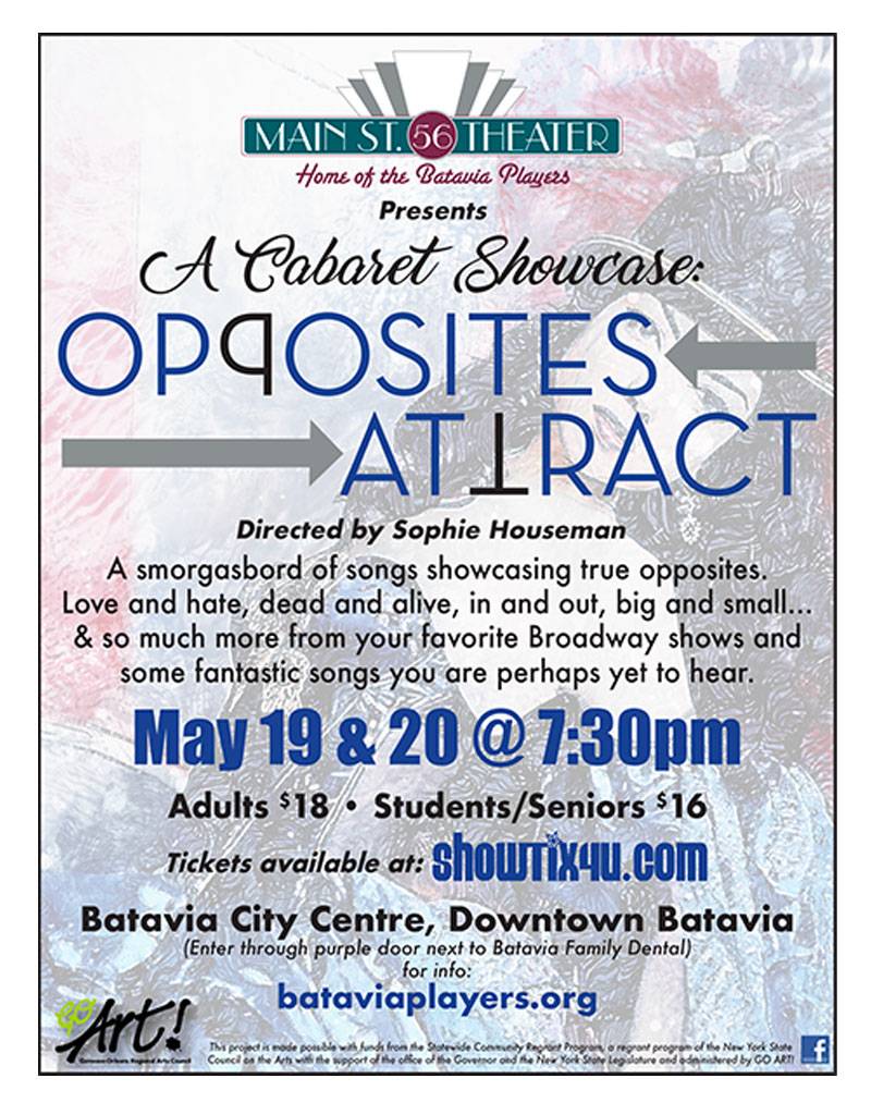 Main St. 56 theater, Opposites Attract, Batavia Players