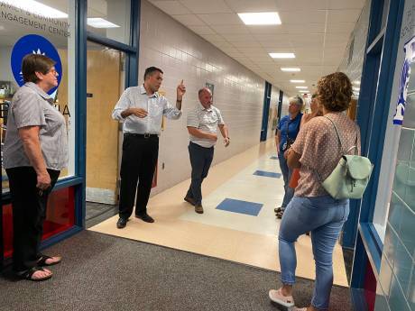 BCSD board takes tour of Robert Morris